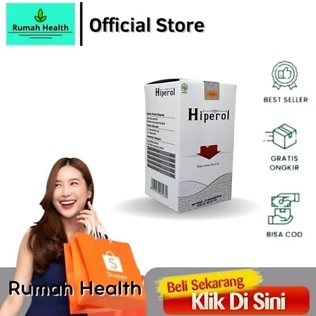 Hiperol Original Obat Hipertensi Kolesterol Darah Tinggi BPOM