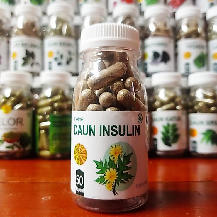 Daun Insulin kapsul herbal obat diabetes kencing manis untuk penyembuhan luka