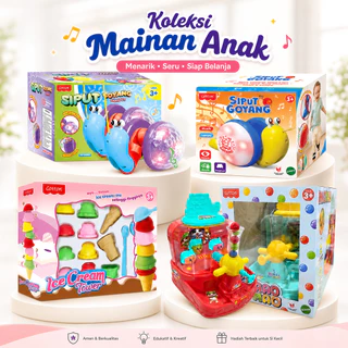 Cotton Siput Goyang Dangdut Ice Cream Tower Mao Mao Mainan Anak Tarik Siput Goyang Viral Pull A Long Snail Toy Musikal Lampu Bergerak Mainan Anak Anak Ceria