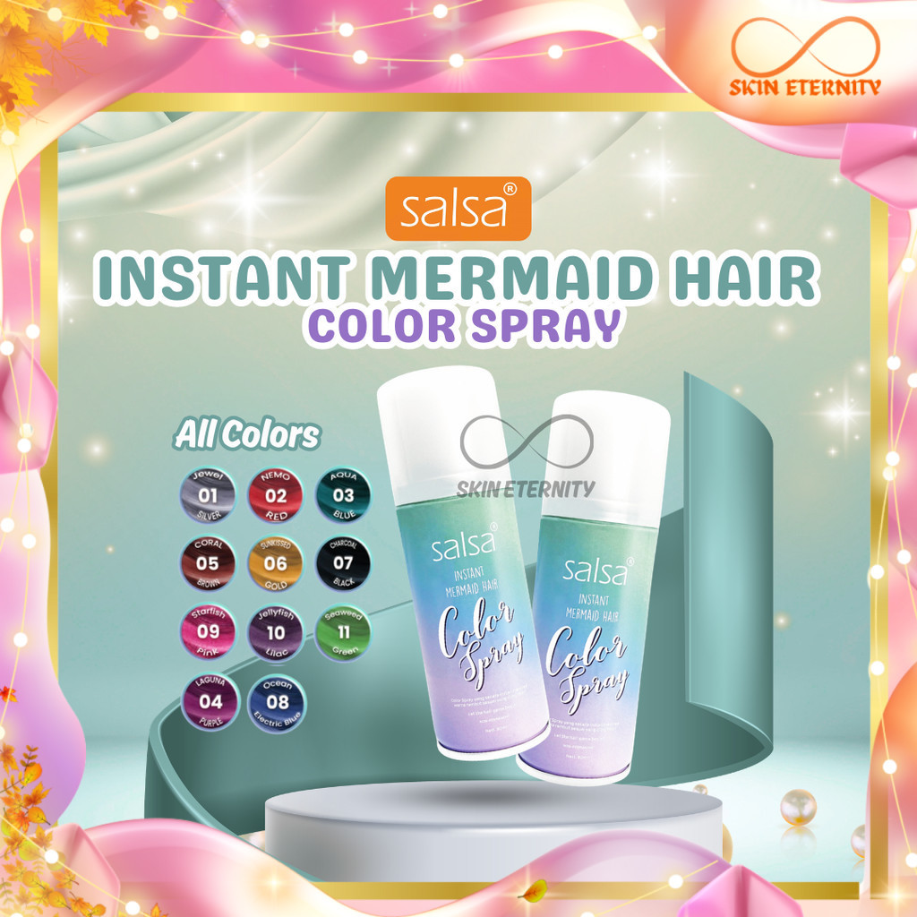 Jual SALSA Instant Mermaid Hair Color Spray - Semir Rambut Temporary ...