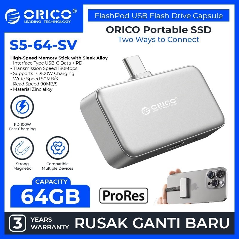 Jual ORICO FlashPod Magnetic Portable SSD PSSD Portable Harddisk ...
