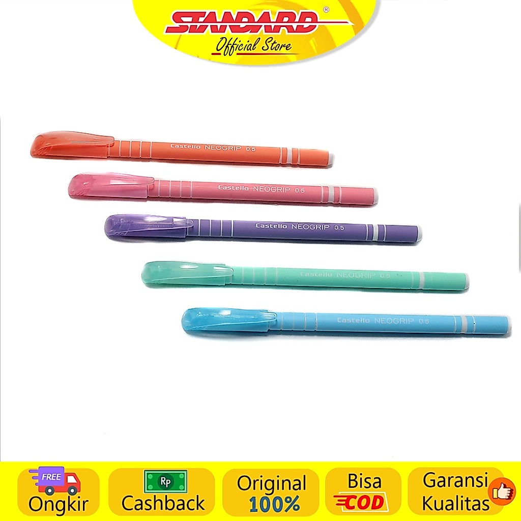 Standard - Pulpen AE7 Castello Neogrip 0.5 ( Alat Tulis / Pen / Ballpoint / Pena ) (9)