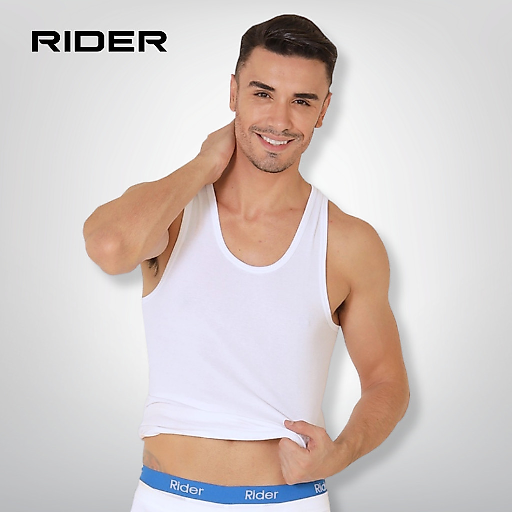Jual Rider Vest - Singlet Pria R224BP Warna Putih isi 1 Pcs | Shopee ...