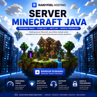 Jual MINECRAFT SERVER JAVA - Online 24 Jam Unlimited Member Bisa Plugin ...