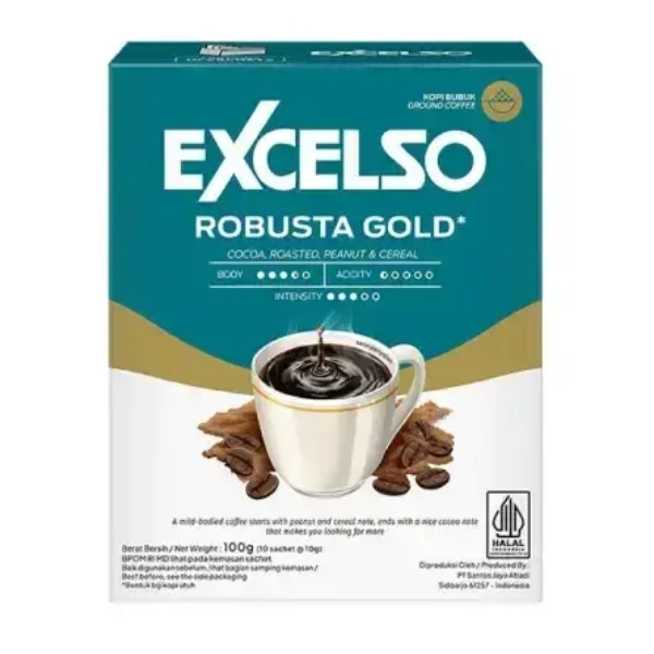 Jual EXCELSO ROBUSTA GOLD 10'S X 10 GR | Shopee Indonesia