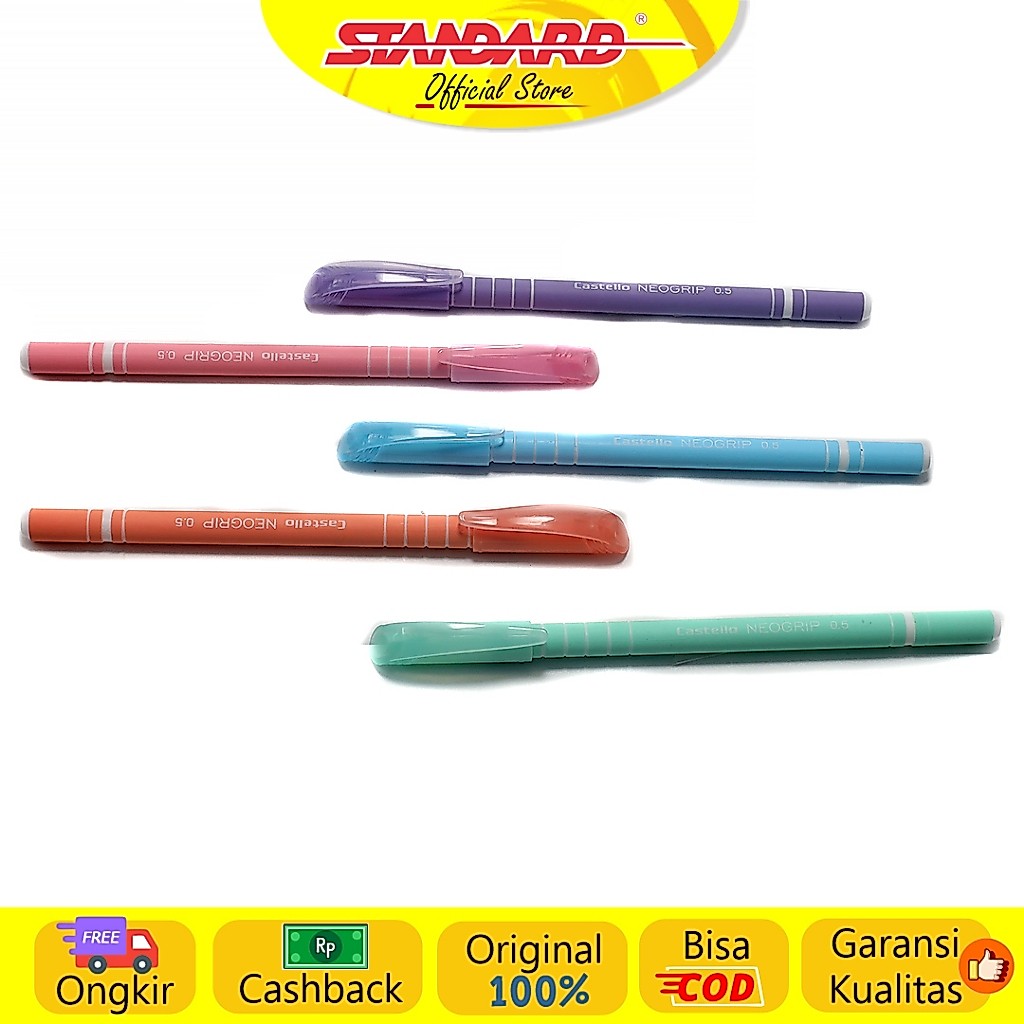 Standard - Pulpen AE7 Castello Neogrip 0.5 ( Alat Tulis / Pen / Ballpoint / Pena ) (8)