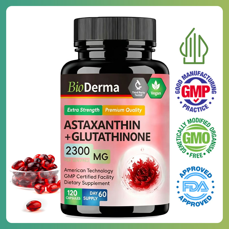 Jual BioDerma Glutathione 1500MG Astaxanthin Collagen Suplemen Pemutih  Kulit Bantu Glowing Anti Aging dan Menjaga Elastisitas Kulit