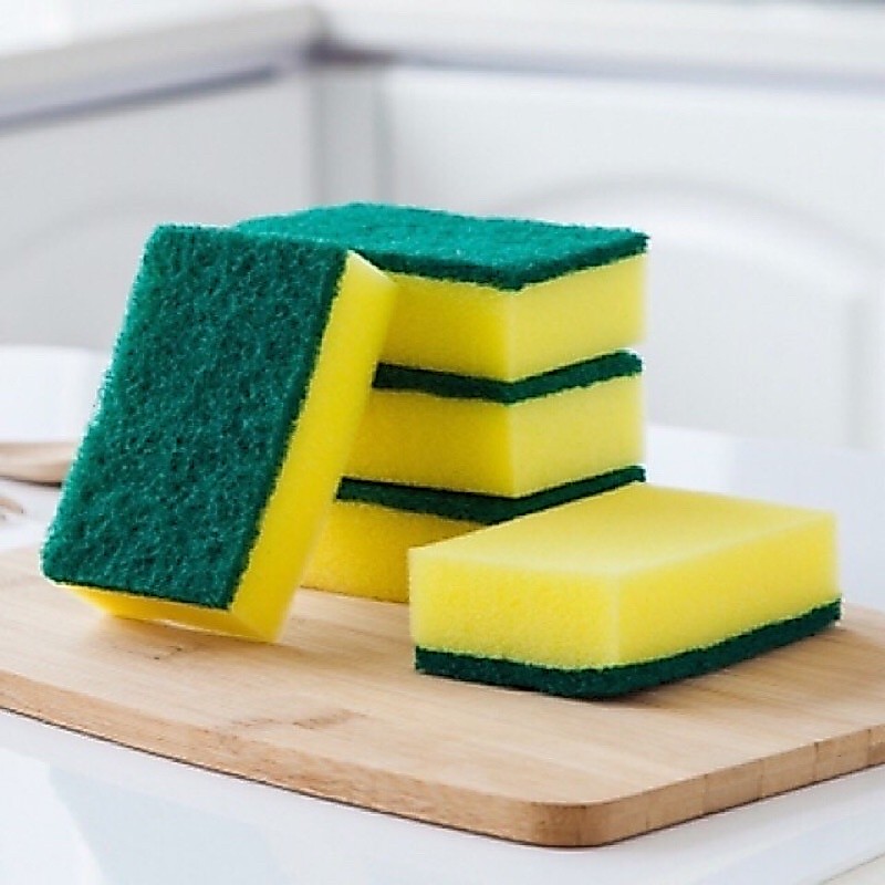 Jual 1Pc Spon Busa Cuci Piring Sponge Biru Merah Hijau | Shopee Indonesia