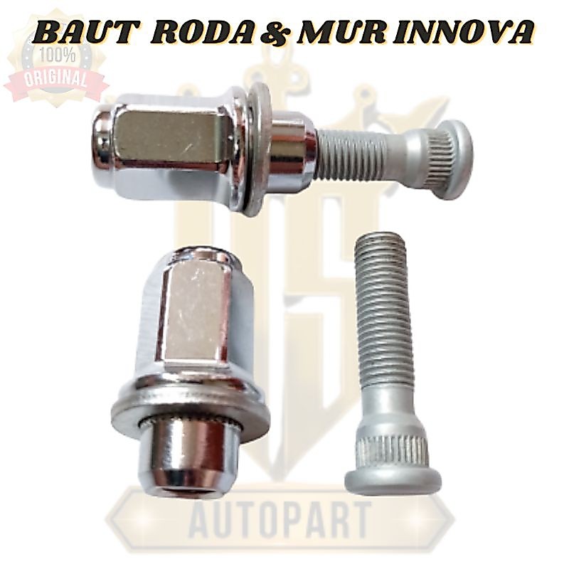 Jual Wheel Bolts Baut Roda Dan Lug Nut Toyota Innova Hilux Original ...
