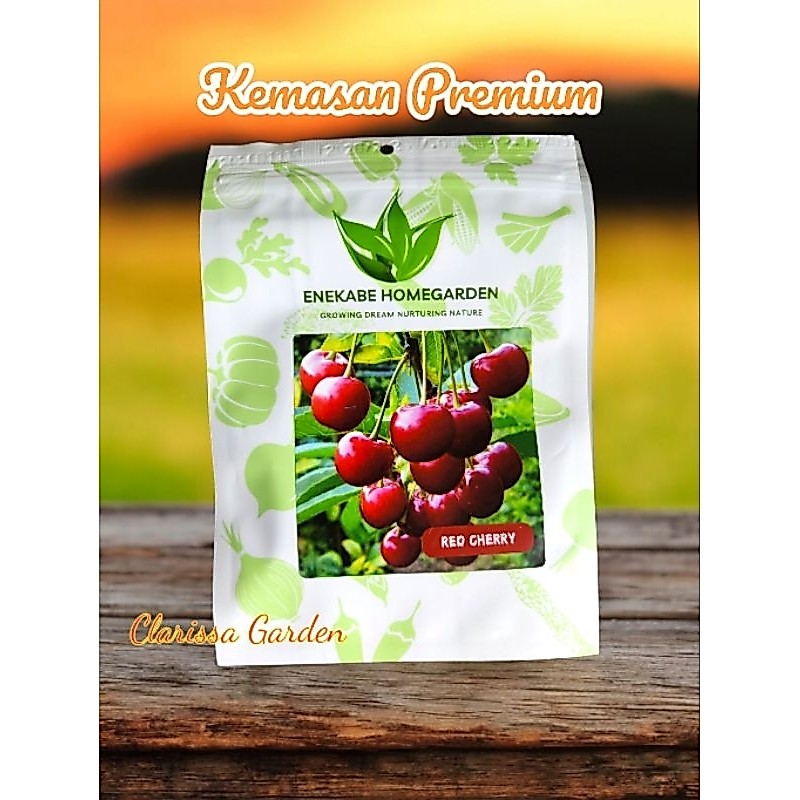 (KEMASAN PREMIUM) BIJI/BENIH TANAMAN RED CHERRY (isi-+10 butir)