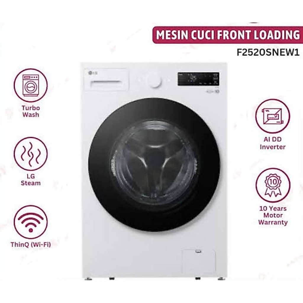 Jual LG F2520SNEW1 F2520SNEG1 F2720SVRV MESIN CUCI FRONT LOADING ...