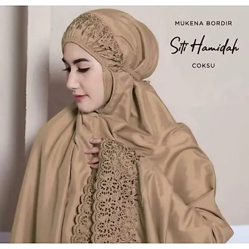 ORI Mukena siti Khadijah katun bordir Khodijah jumbo dewasa pasteleena [GROSIR/ECER MURAH]