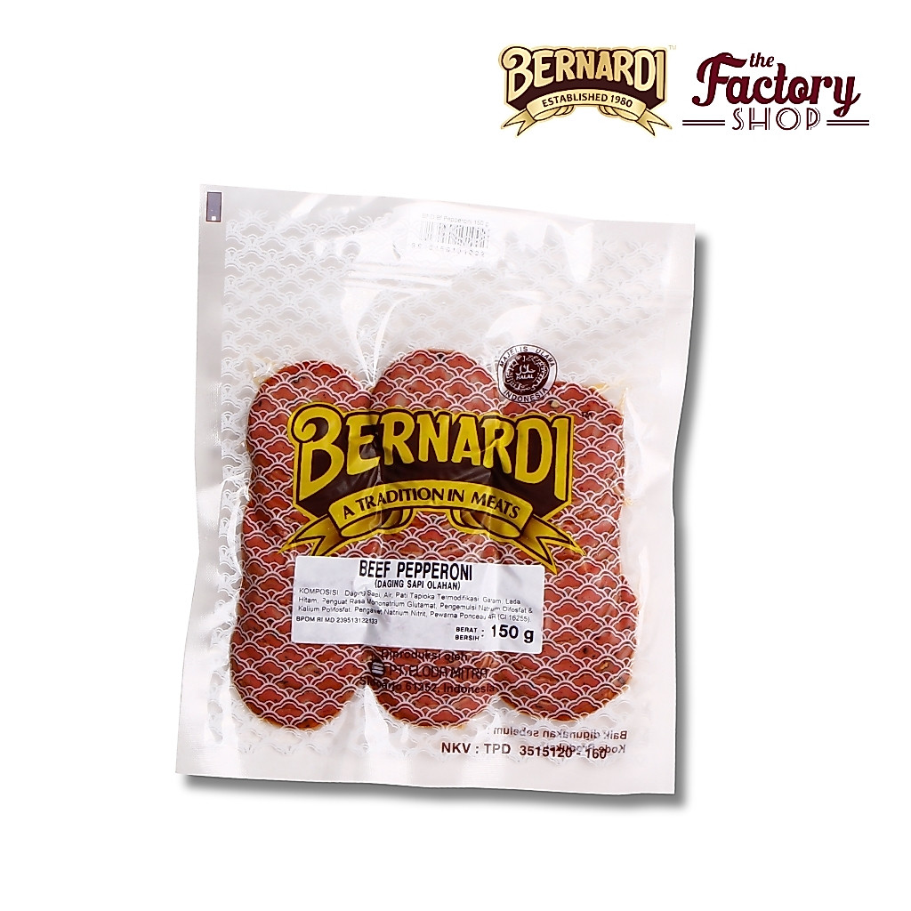 Jual [READY STOCK] BERNARDI BEEF PEPPERONI 150 G | Shopee Indonesia