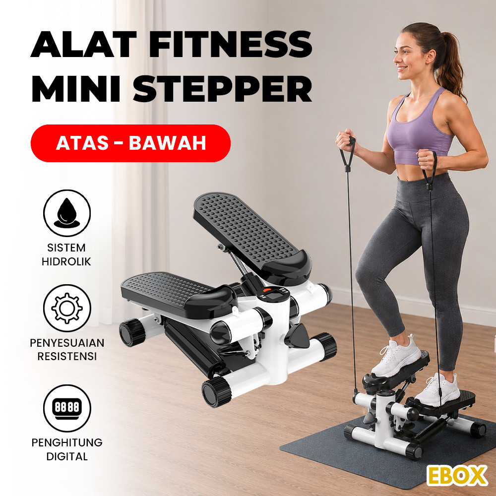 Alat Olahraga Mini Stepper Alat Fitness Bakar Kalori Atas Bawah
