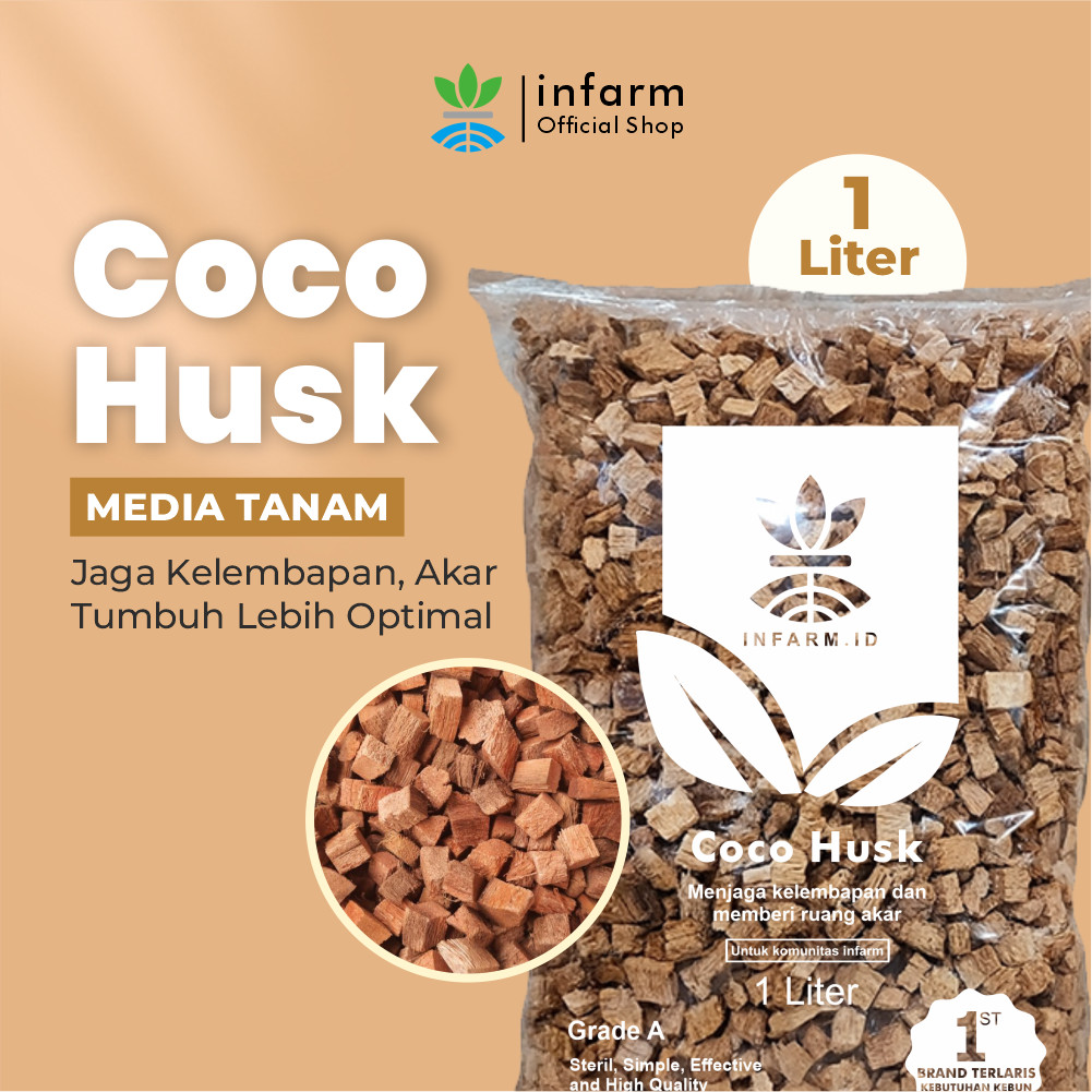 INFARM - Media Tanam Coco Husk, Media Tanam Serbaguna untuk Tanaman Hias Bahan Organik