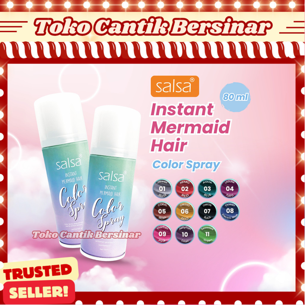 Jual SALSA Instant Mermaid Hair Color Spray - Semir Rambut Temporary ...