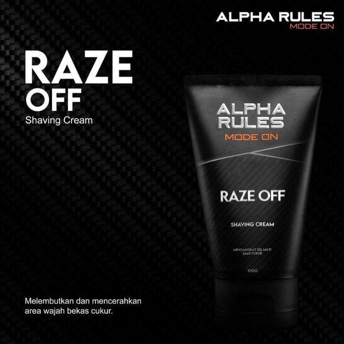 Jual Alpha Rules Raze Off Krim Cukur kumis Bewok Jenggot AlphaRules ...