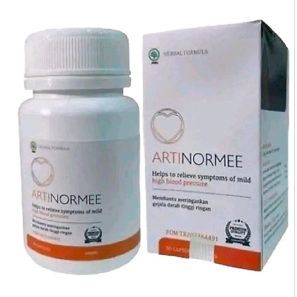 ARTINORMEE Asli Original Kapsul Herbal Atasi Hipertensi Dan Tekanan Darah Tinggi