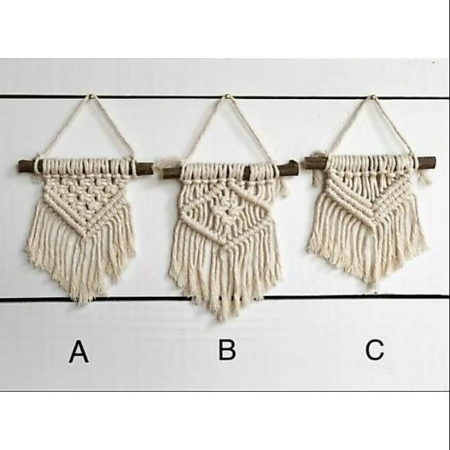 macrame hiasan dinding mini / macrame wall hanging/ Dekorasi rumah