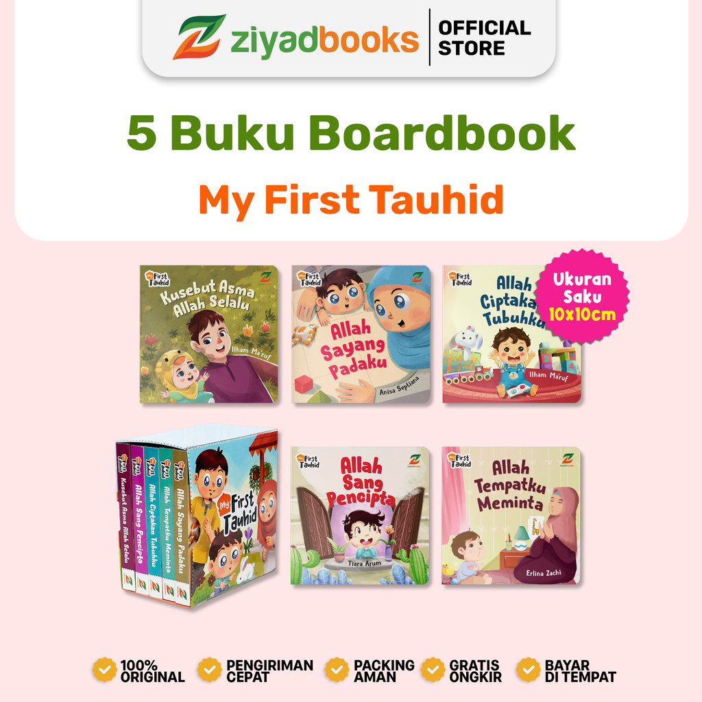 Jual (Isi 5 Buku) - Ziyadbooks - Buku Mini Boardbook Bayi - My First ...