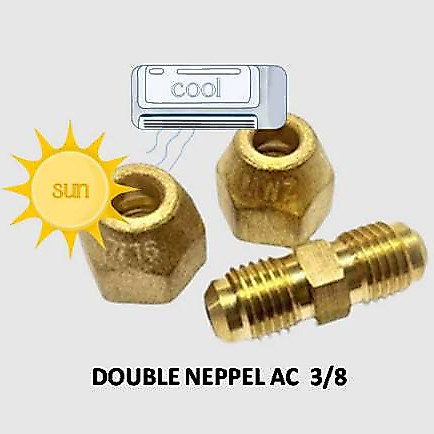 Jual DOUBLE NEPPEL AC 3/8 | Shopee Indonesia