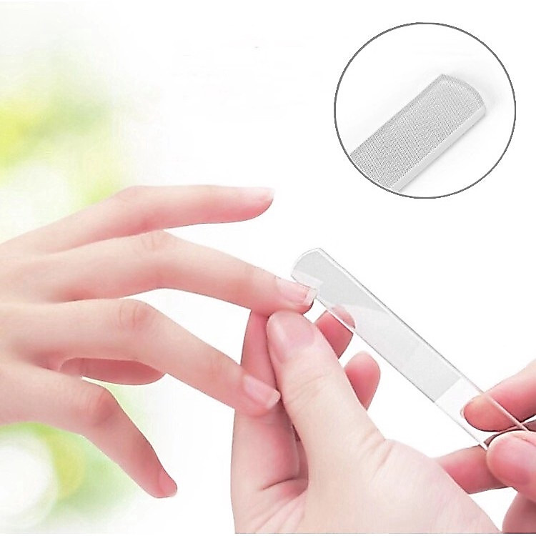 FREE BOX GROSIR Kikir Kuku Kaca + Box Nano Glass Manicure Pedicure Nail Art Portable Menicure Amplas