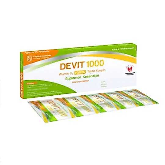 Jual DEVIT VIT D 1000IU , Memenuhi Kebutuhan Vitamin D | Shopee Indonesia