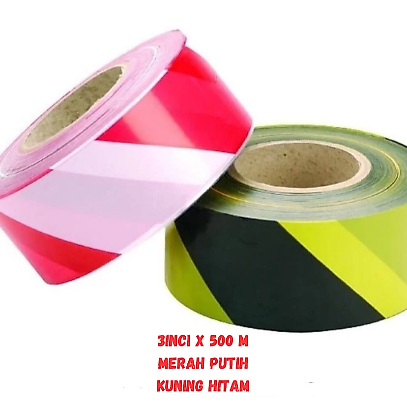 Jual Police Line Garis Polisi Safety Line Barricade Line 3 inch x 500 ...