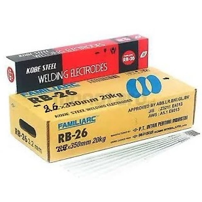 Jual KAWAT LAS RD260 RB-26 LB 52 NIKKO STEEL, KOBELCO, 2,6mm 3,2mm (5kg ...