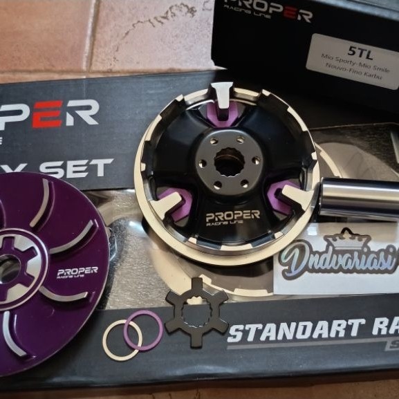 Jual PROPER RUMAH ROLLER PROPER MIO 5TL STANDART RACING/PULLEY SET ...