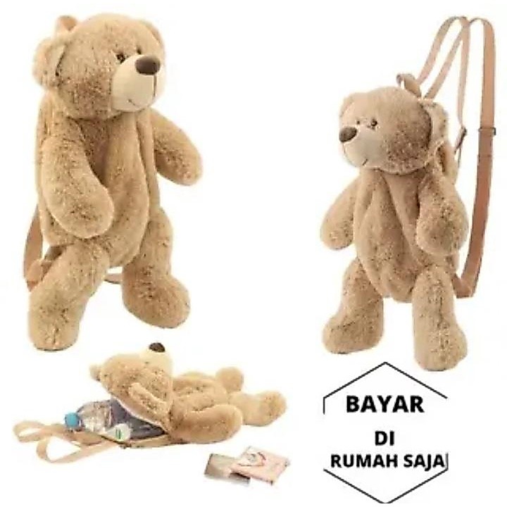 Jual Candra.Collection Tas gendong beruang tedy bear Ransel Kasual Tas ...