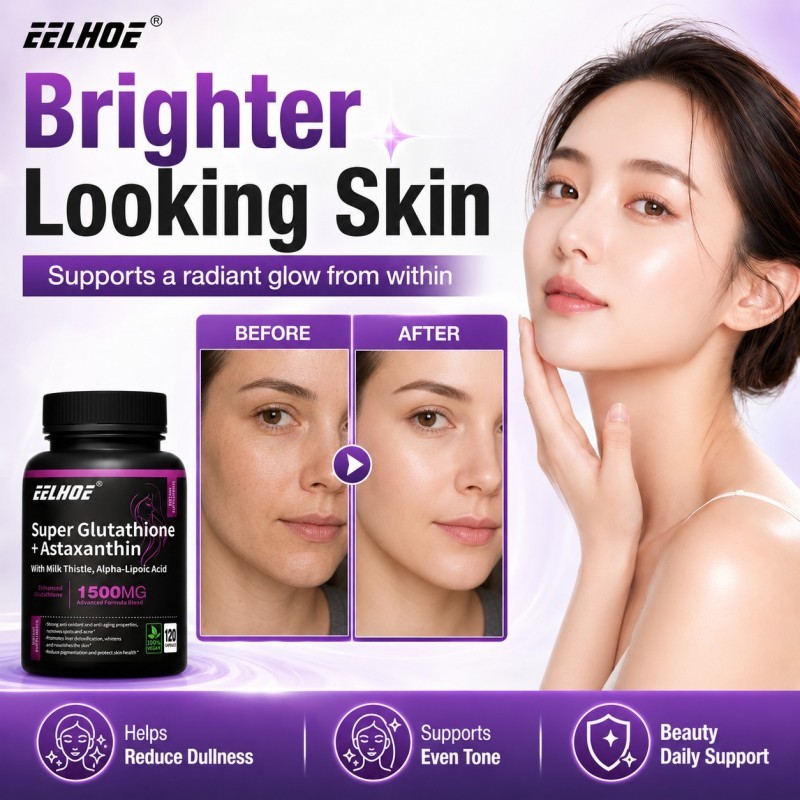 eelhoe super glutathione astaxanthin Jual 1500MG 120 Kapsul Suplemen Kecantikan Kulit Cerah Antioksidan 🧬 A MAJOR UPDATE Weight:3ml Fine Line Treatment