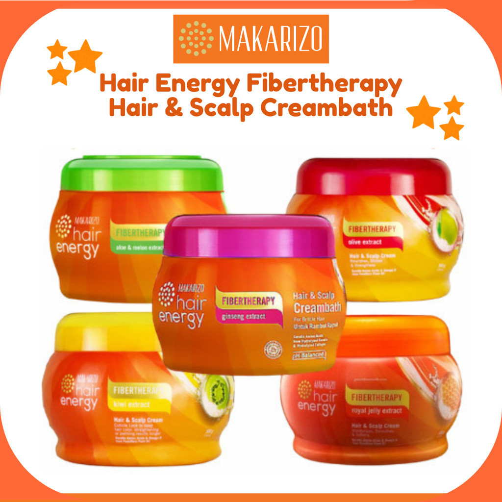 Jual Makarizo Hair Energy Fibertherapy Hair and Scalp Creambath 500gr ...