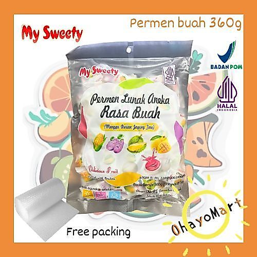 Jual My Sweety Permen lunak / Permen lunak aneka rasa / Permen aneka ...