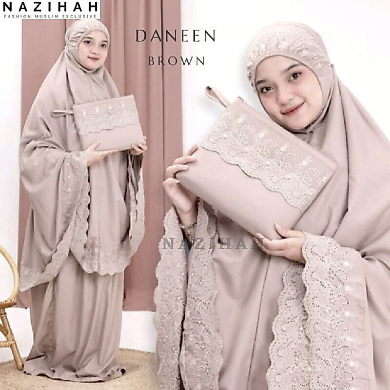 Mukena katun Khadijah Pasteleena Mukena Dewasa Khatijah Katun Premium Bahan katun Premium Free Tas bordir Khodijah jumbo dewasa  Termurah Pakai Tas(COD)