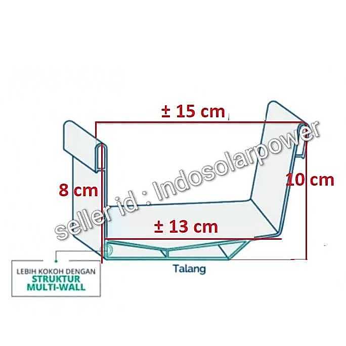 Jual Paket talang Alderon UPVC dengan corong BULAT outlet keluar ...