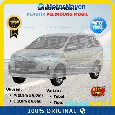 Penutup Mobil Universal Penutup Debu Mobil Film Transparan Plastik Tahan Air Penutup Pelindung Eksterior Mobil Sepenuhnya Dilapisi Aksesori Mobil