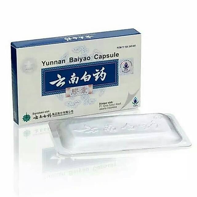 YUNNAN BAIYAO Capsule / YUN NAN BAI YAO CAPSULE ( obat luka dalam)