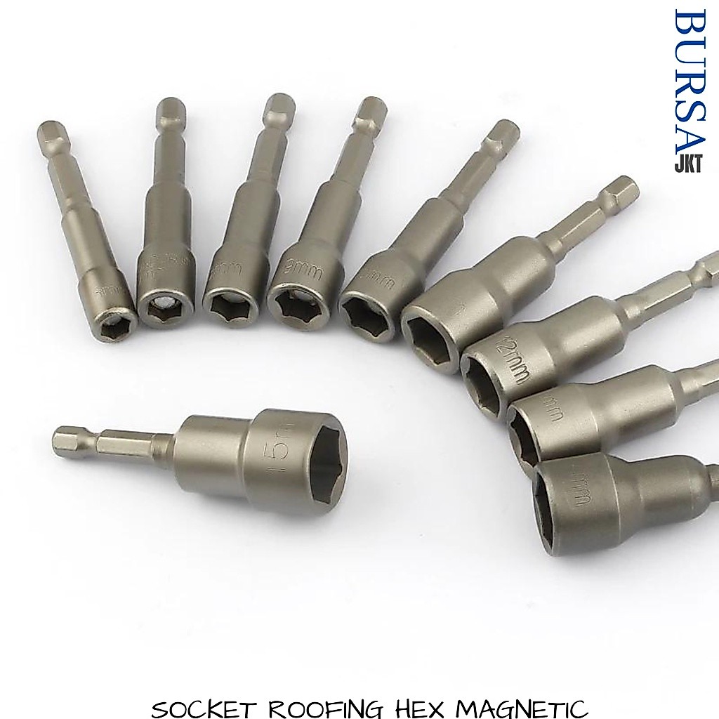 Jual MATA SOCKET BOR ROOFING HEX NUT MAGNETIC NUT (MIN 2 PC) | Shopee ...