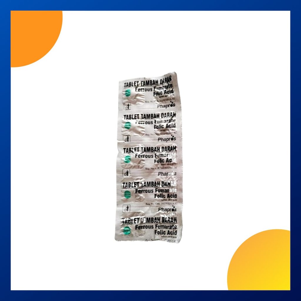 TABLET TAMBAH DARAH GENERIK_002 300 MG 1 STRIP @ 10 TABLET SALUT GULA