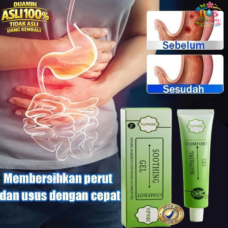 BOS - GEL ASAM LAMBUNG OBAT AMPUH ATASI MAAG GERD HERBAL YUMABE COMFOR 30gr ORIGINAL BPOM