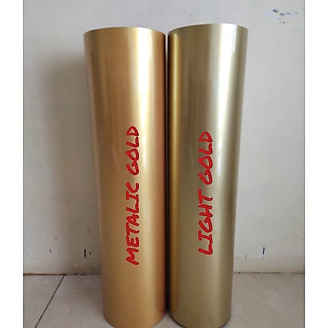 Jual Polyflex PU 60 CM Premium Gold Dan Silver Glossy Meteran (Tipis ...