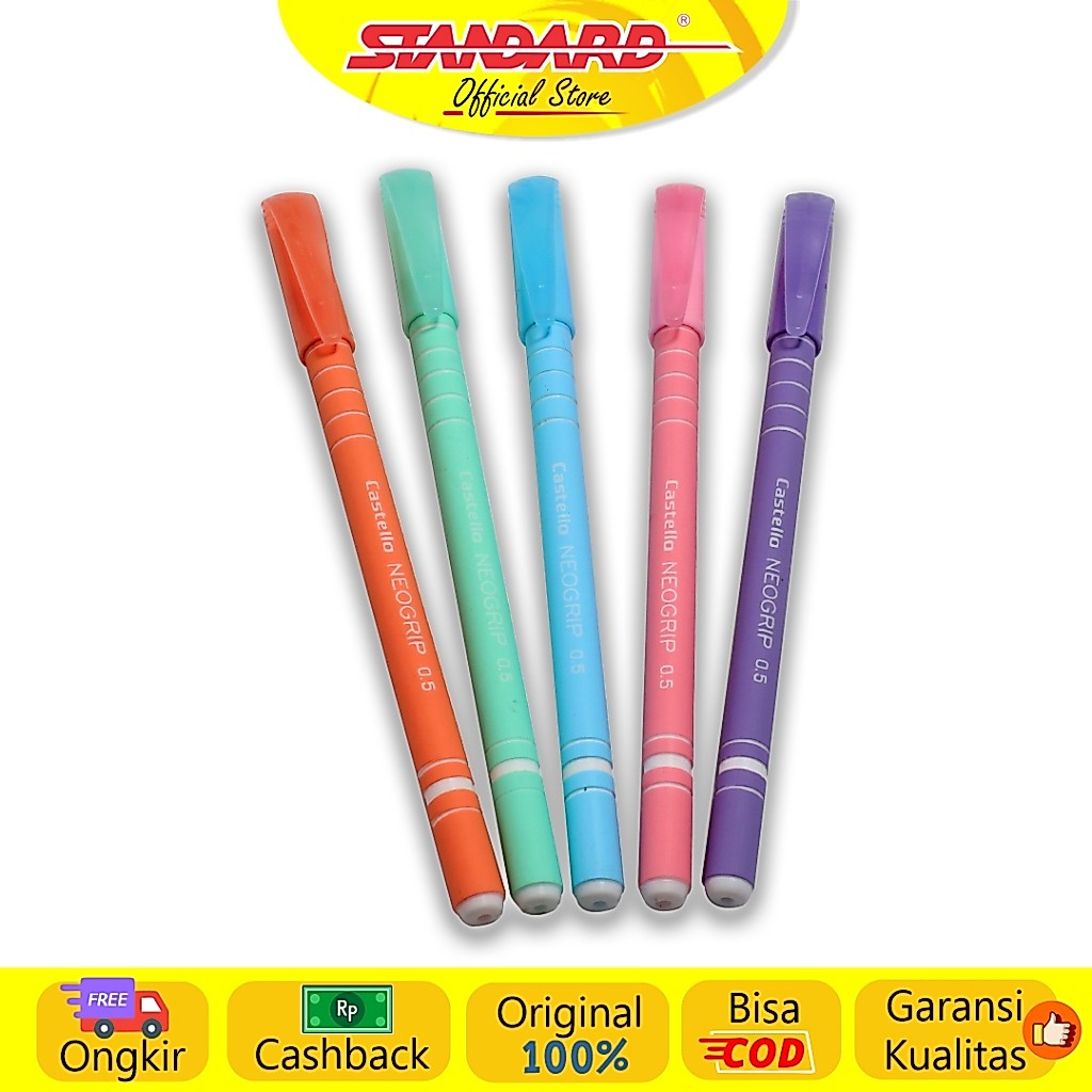 Standard - Pulpen AE7 Castello Neogrip 0.5 ( Alat Tulis / Pen / Ballpoint / Pena ) (7)