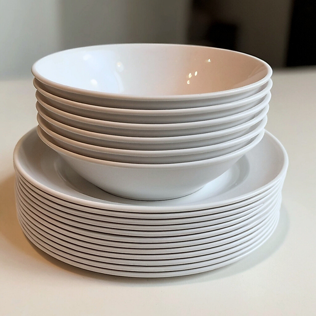 [12 PCS] PIRING MANGKOK SEMI MELAMIN TEBAL GRATIS BUBBLE MELAMINE MIE SOTO RAMEN BAKSO JEPANG SET