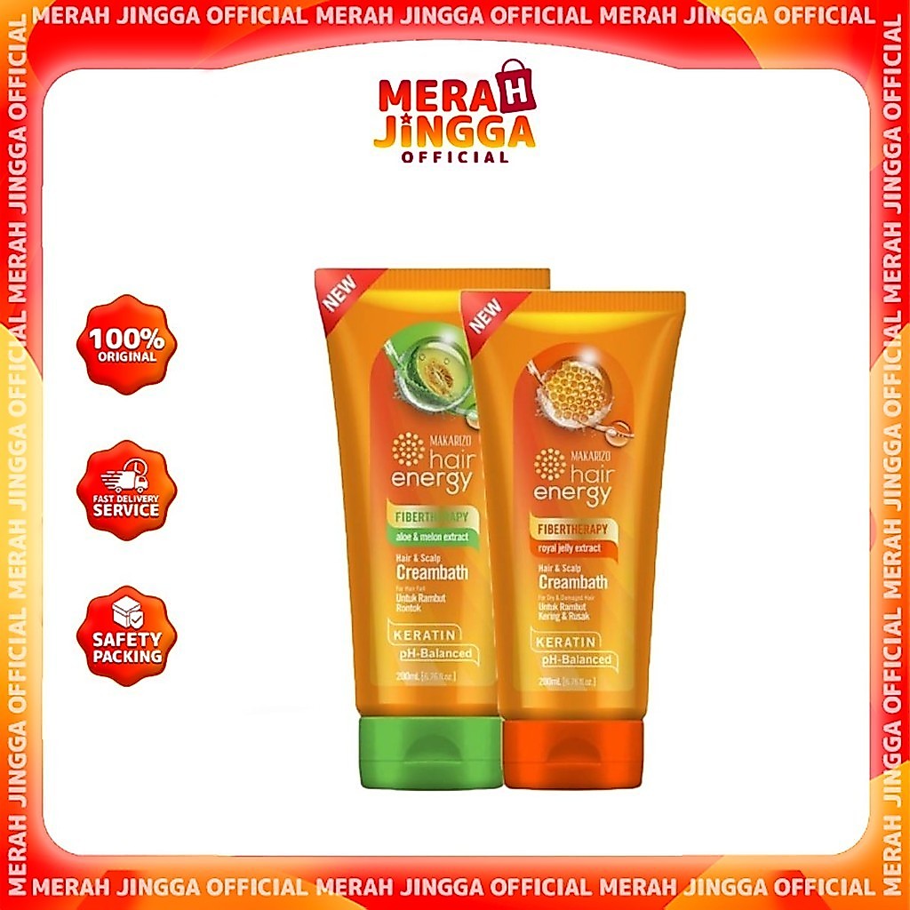 Jual Makarizo Hair Energy FIBERTHERAPY Hair And Scalp Creambath Tube ...