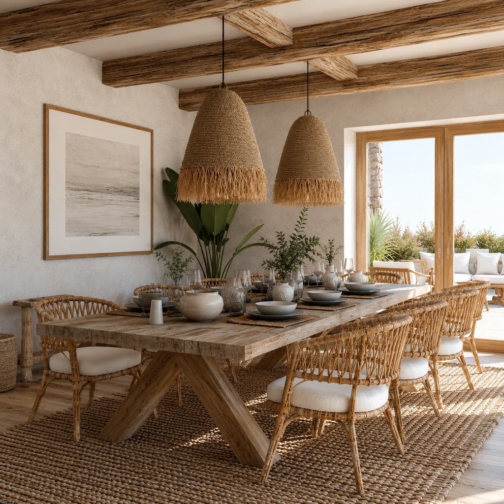 Product image Kap Lampu Gantung Rumbai RUSTIC 49 D65 - Artistic Lampshade Perfect Interior Decor for Livingroom, Bedroom, or Longue.