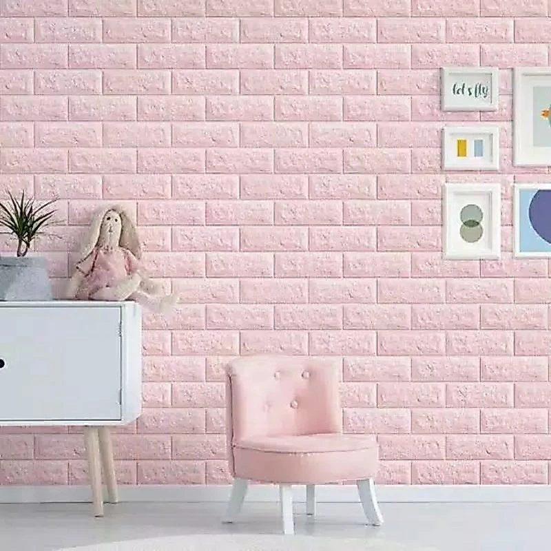 Wallpaper Dinding 3D Motif Bata