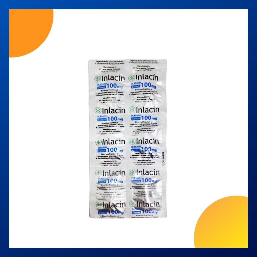 Inlacin 100 Mg Strip 6 Kapsul