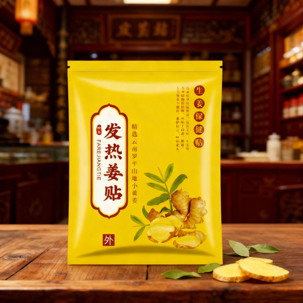 100Pcs Herbal Ginger Patches Koyo Jahe Koyo Kaki Foot Detox Patch Koyo Hangat
