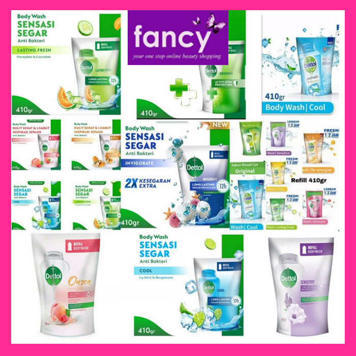 Dettol Body Wash 370 ml Activ-Botany RAISA / Anti Bakteri Sabun Cair Wangi Sepanjang Hari